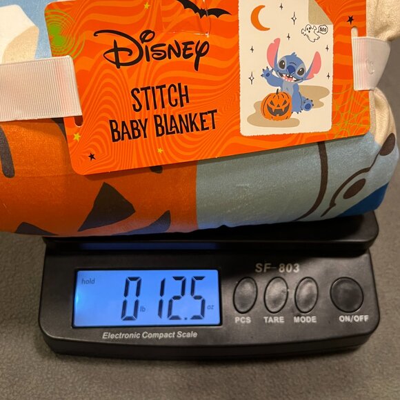 Cute Halloween blanket Disney Lilo and Stitch Stitch Halloween Baby Blanket NWT - Picture 6 of 6